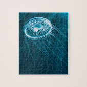 Onmogelijke puzzel - witte kwal legpuzzel (Verticaal)