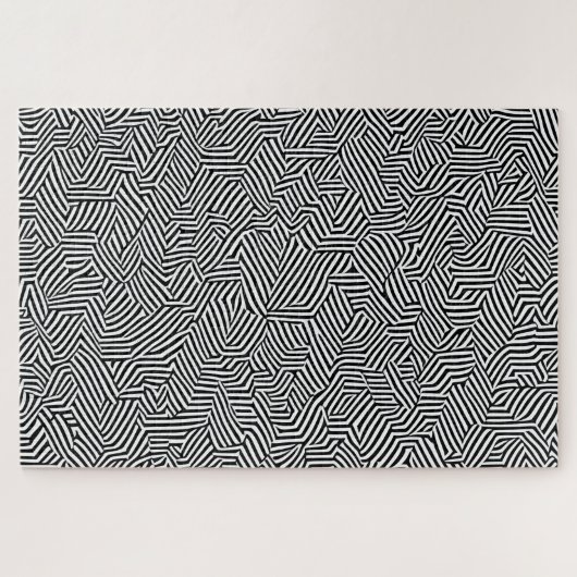 Onmogelijke Puzzel Zebra illusie Legpuzzel (Horizontaal)