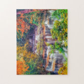 Onmogelijke puzzels - Waterval in het najaar (Verticaal)
