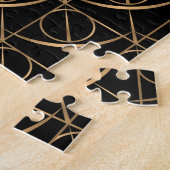 Onmogelijke puzzels zwart goud grappig cadeau (Zijkant)