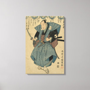 Onoe Kikugoro III - toneelspeler circa 1824-1830  Canvas Afdruk