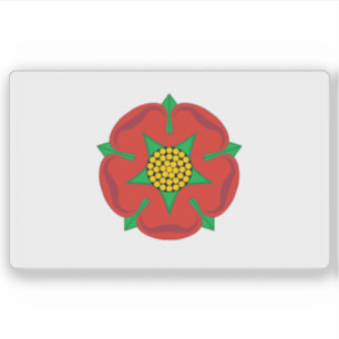 Onofficiële vlag van Lancashire, Engeland (tot 200 Sticker
