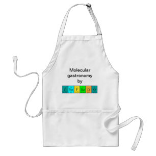 Onofredo periodieke lijstnaam apron standaard schort