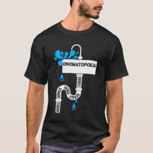 Onomatopee creatief schrijven of poëzie t-shirt