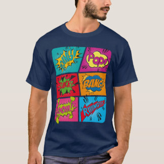 onomatopoeia design t-shirt