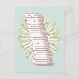 Onomatopoeia Explosion English Language Briefkaart