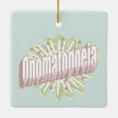 Onomatopoeia Explosion English Language Keramisch Ornament (Achterkant)