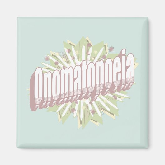 Onomatopoeia Explosion English Language Magneet (Voorkant)