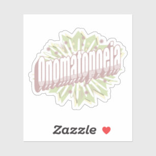 Onomatopoeia Explosion English Language Sticker