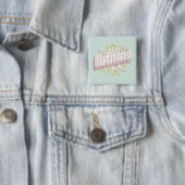 Onomatopoeia Explosion English Language Vierkante Button 5,1 Cm (In situ)