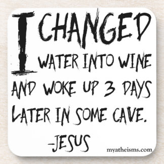 Onomkeerbare en hilarische atheïstische gezegden drankjes onderzetter