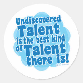 Onontdekt Talent Ronde Sticker