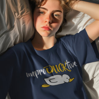 Onproductieve Grappige Eend Woordspeling T-shirt
