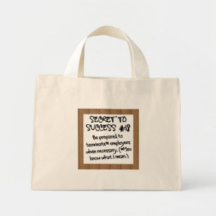 Onproductieve teamleden verwijderen mini tote bag
