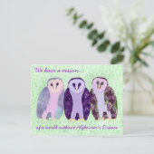 Onrealistische Uilen Briefkaart (Staand voorkant)