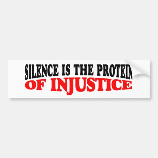 onrecht bumpersticker (Voorkant)