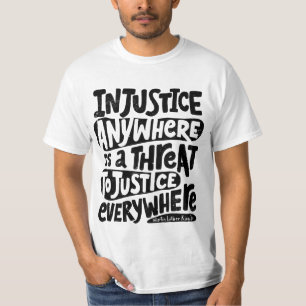 onrecht overal t-shirt