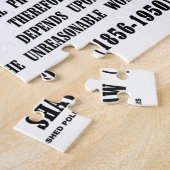 Onredelijke Vrouw Progress G. B. Shaw Quote Legpuzzel (Zijkant)