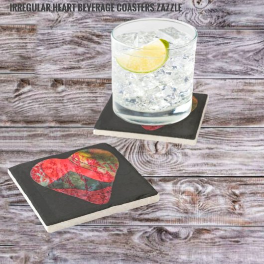 onregelmatig hart stenen onderzetter