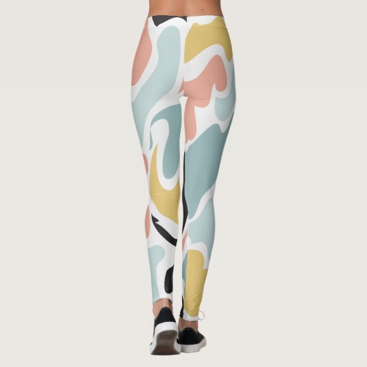 Onregelmatig vormontwerp leggings (Achterkant)