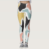 Onregelmatig vormontwerp leggings (Voorkant)