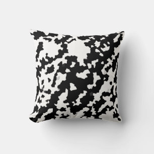 Onregelmatige Abstracte Mozaïek Zwart-wit Camo Kussen