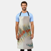 Onregelmatige Curven Abstracte Schilderkunst Schort (Gedragen)