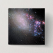 Onregelmatige Galaxy NGC 4485 Vierkante Button 5,1 Cm (Voorkant)