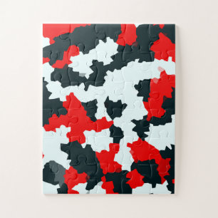 Onregelmatige geometrische Abstracte mozaïek camou Legpuzzel