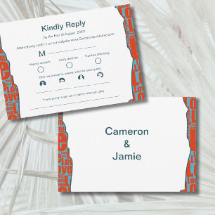 Onregelmatige liefde Border Attendance Diet Muziek RSVP Kaartje