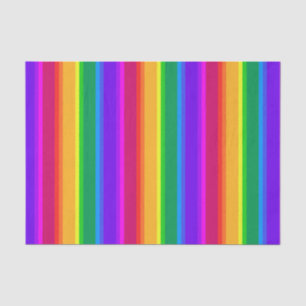 Onregelmatige regenboogstrepen tissuepapier