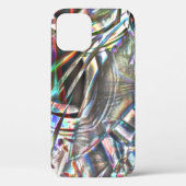 Onregelmatige vormen in gaastinten en ruwe silvery Case-Mate iPhone case (Achterkant)