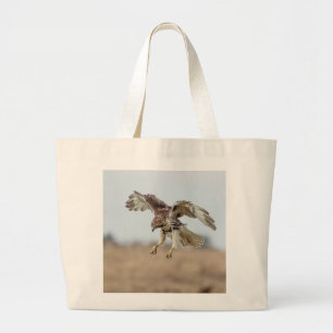 Onrijpe Rode Hawk Hovering Grote Tote Bag