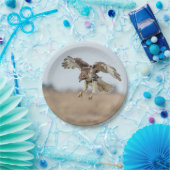 Onrijpe Rode Hawk Hovering Papieren Bordje (Feest)