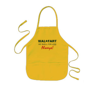 Onrijpe Wal Mart Joke over gesmelly Farts Kinder Schort