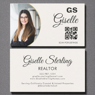 Onroerend goed Agent Neutral QR Code Foto Visitekaartje