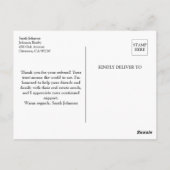 Onroerend goed Bedankt voor de verwijzing Briefkaart (Achterkant)