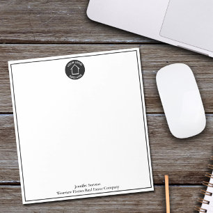 Onroerend goed bedrijf Custom Business Logo Kantoo Notitieblok