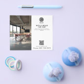 Onroerend goed Bedrijf Logo Foto QR Code Flyer (Enkel)