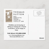 Onroerend goed/Briefkaart beige Briefkaart (Achterkant)