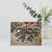 Onroerend goed Briefkaart - Kerst (Staand voorkant)