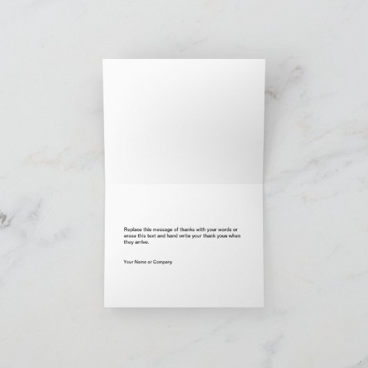 Onroerend goed Classy Dank u kaarten blanco (Binnen)