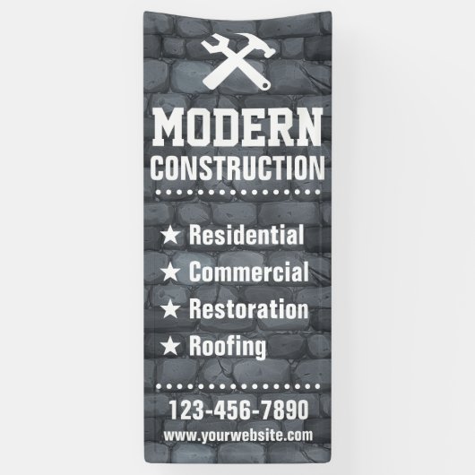 Onroerend goed | Contractant | Bouwbedrijf Spandoek (Verticaal)