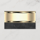 Onroerend goed dak Logo | metaalgoud Visitekaartje (Achterkant)