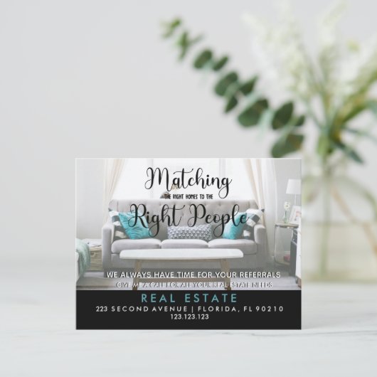 onroerend goed dat overeenkomt met de mededeling b aankondigingskaart (Staand voorkant)