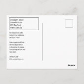 Onroerend goed Direct Mail Modern Blue Briefkaart (Achterkant)