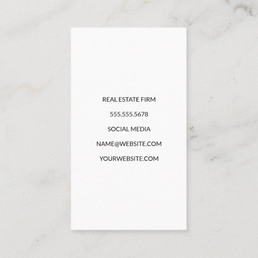 Onroerend goed | Eigenschappen Afsprakenkaartje (Achterkant)