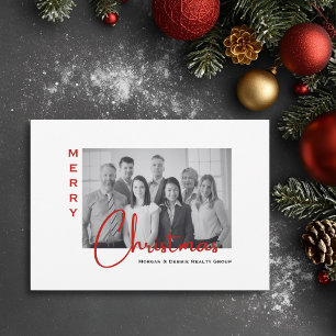 Onroerend goed foto Minimalistisch kerstfeest, b Feestdagenkaart