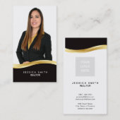 Onroerend goed goud swoosh visitekaartje (Voorkant / Achterkant)