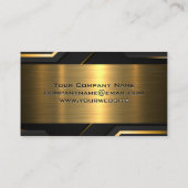 Onroerend goed | goudzwart visitekaartje (Achterkant)
